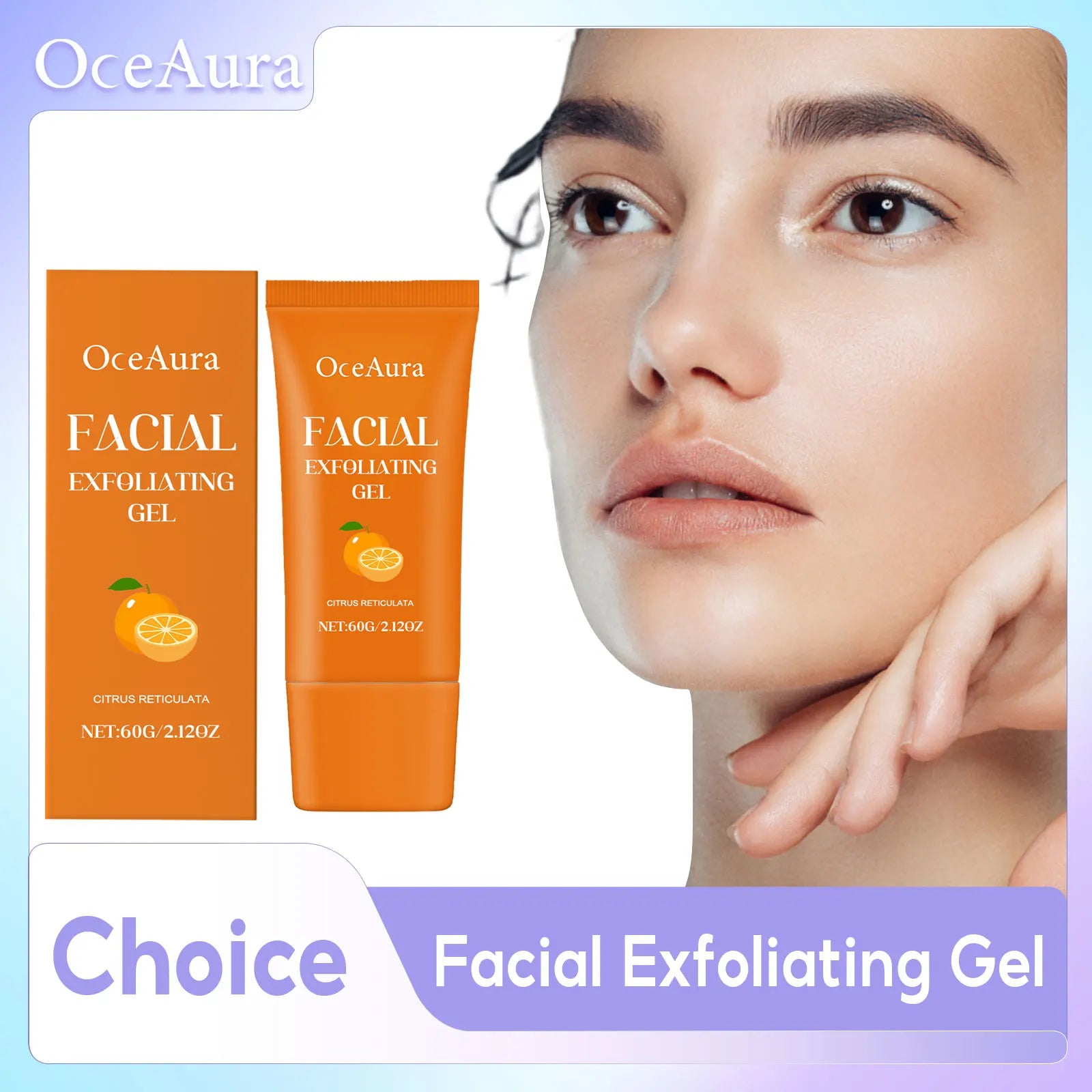 Orange Exfoliating Gel Brighten Facial Exfoliant Lighten Dark Skin Qme