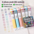 60 Cartoon Ballpoint Pens Soft Grip Press Multicolor Writing Pen Qme A1