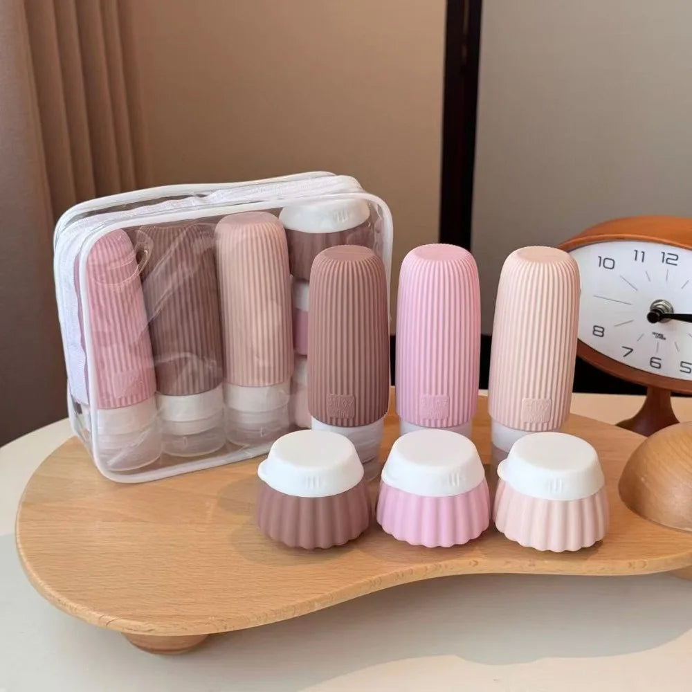 Practical Travel Leak Proof Silicone Refillable Bottles Portable Qme
