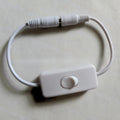 5pcs USB 2.0 Extension Cable Male to Female with On/Off Switch 2A Current for LED Strip Mini 501 Copper Cord Qme 303-DC-White