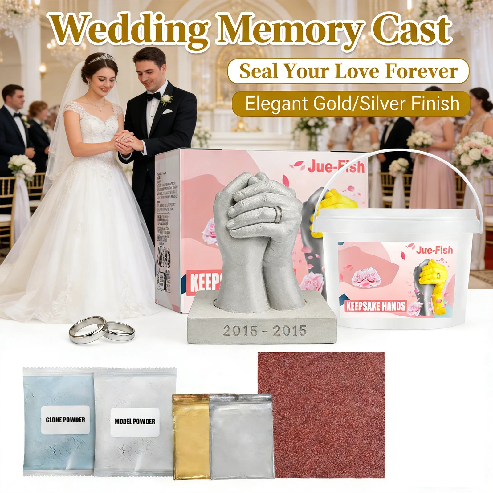 Hand Model DIY Clone Powder Enhancing Emotions Promoting Communication Anniversary Gift Festival Commemoration 3D Hand Model Set Qme