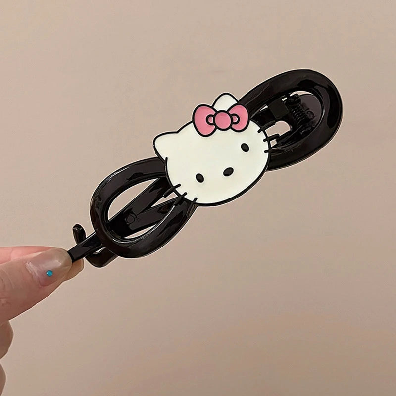 Hello Kitty Cute Cartoon Hair Clips Student Hair Accessories Versatile Hair Clips Hair Clips for Updos and Straight Hair Qme
