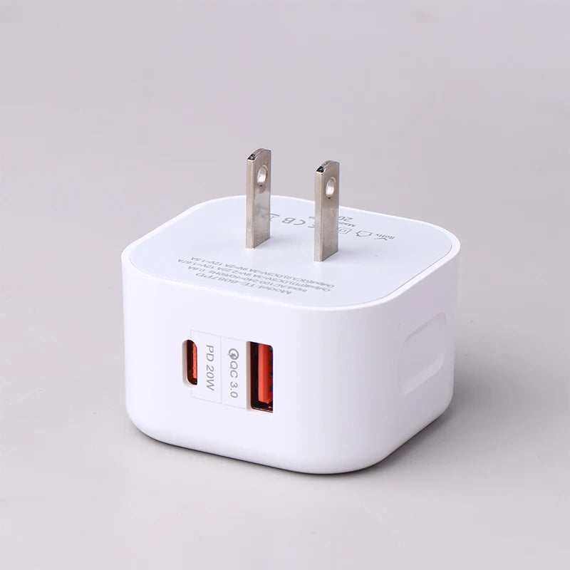 USB C Charger Laptop PPS Fast Charge Dual Port Charging European Qme A1