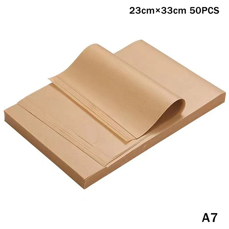 50 Parchment Paper Baking Sheets Non-stick Precut Oven Air Fryer Qme A7