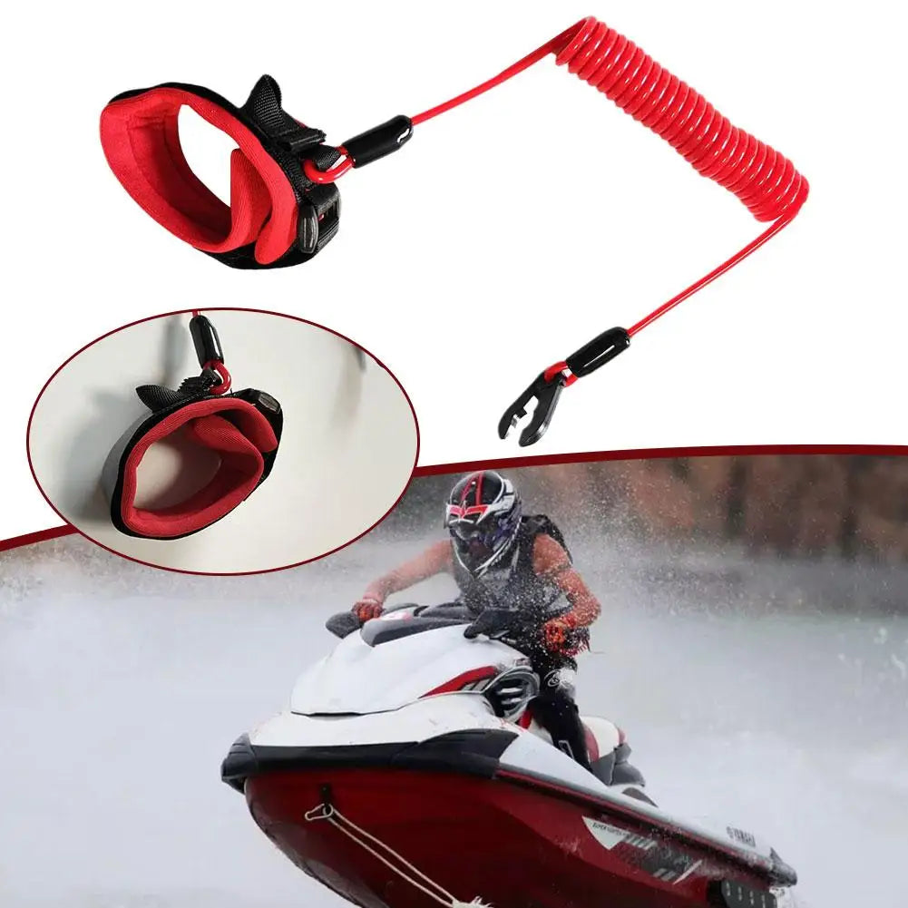 Boat Safety Tether Lanyard Kill Start Stop Switch Fit For Kawasaki Jet Ski JT900/JT1100 Engine Replacement Parts Accessories Qme