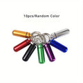 Mini Aluminum Waterproof Pill Box Keychain Portable Medicine Container for Outdoor Travel Emergency Storage Qme 10pcs