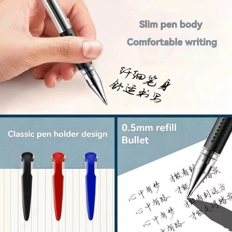 20-100Pcs Minimalist Gel Rollerball Pens Multi-purpose Smooth Writing Gel Pens Office Student Daily School Stationery Supplies Qme