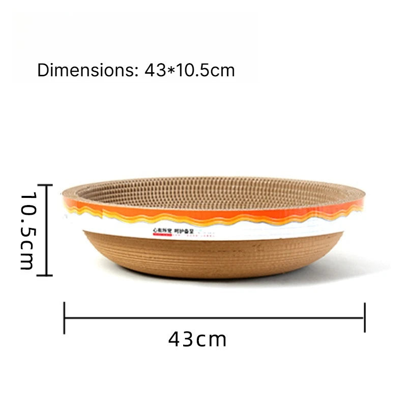 B Corrugated Cat Scratching Post with Catnip Wear-resistant Scratch-resistant Cat Bed Scratcher Sofa Protector Cats Furniture Qme Medium bowl shaped