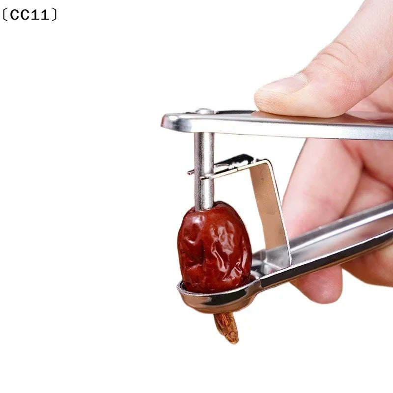Cherry Pitter Tool Stainless Steel O Live Plum Stone Remover Make Qme