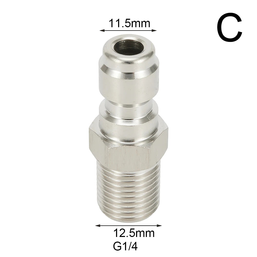 Pressure Washer Connector Coupling Quick Release Adapter 1 4 Male Qme C