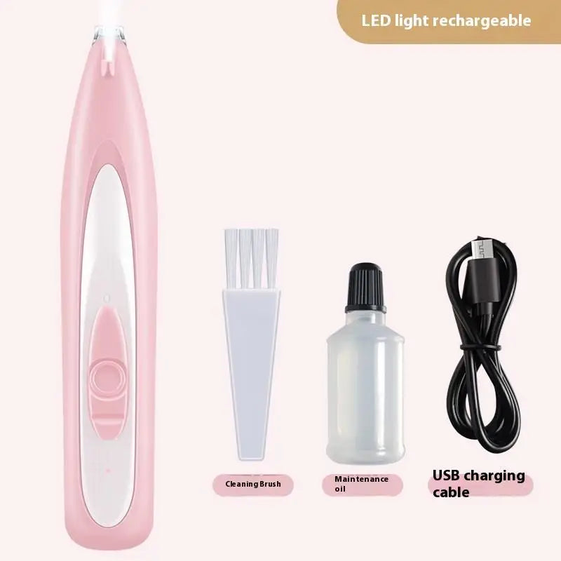 USB Rechargeable Pet Foot Grooming Razor Hair Trimmer Dog Cat Qme A9
