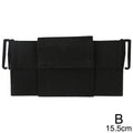 Invisible Waist Pouch Belt Waterproof Anti-theft Running Phone Bag Qme black