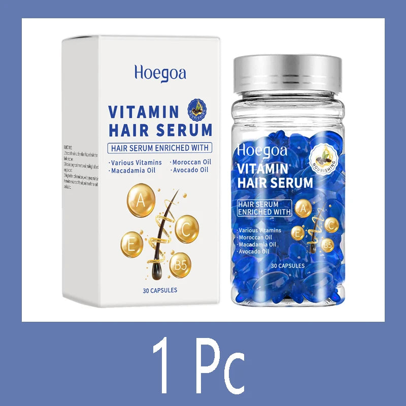 Magic Hair Vitamin Capsule Keratin Oil Fast Restore Hair Soft Smooth Shiny Deep Moisturizer Frizzy Dry Scalp Hair Care Products Qme 1 pc