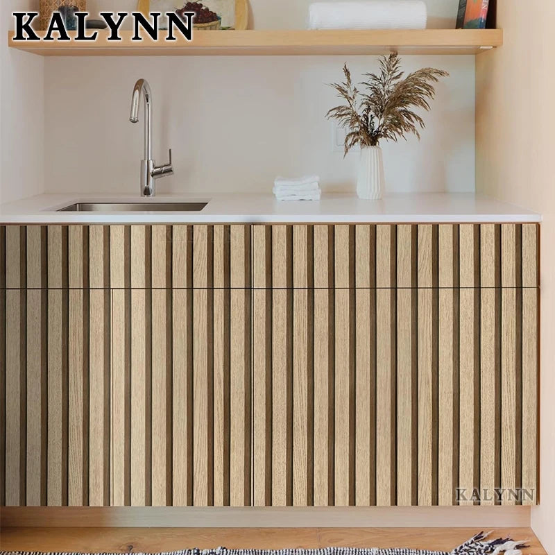 Wood Grating Wallpaper Self-adhesive Removable Peel Stick Wall Paper Qme
