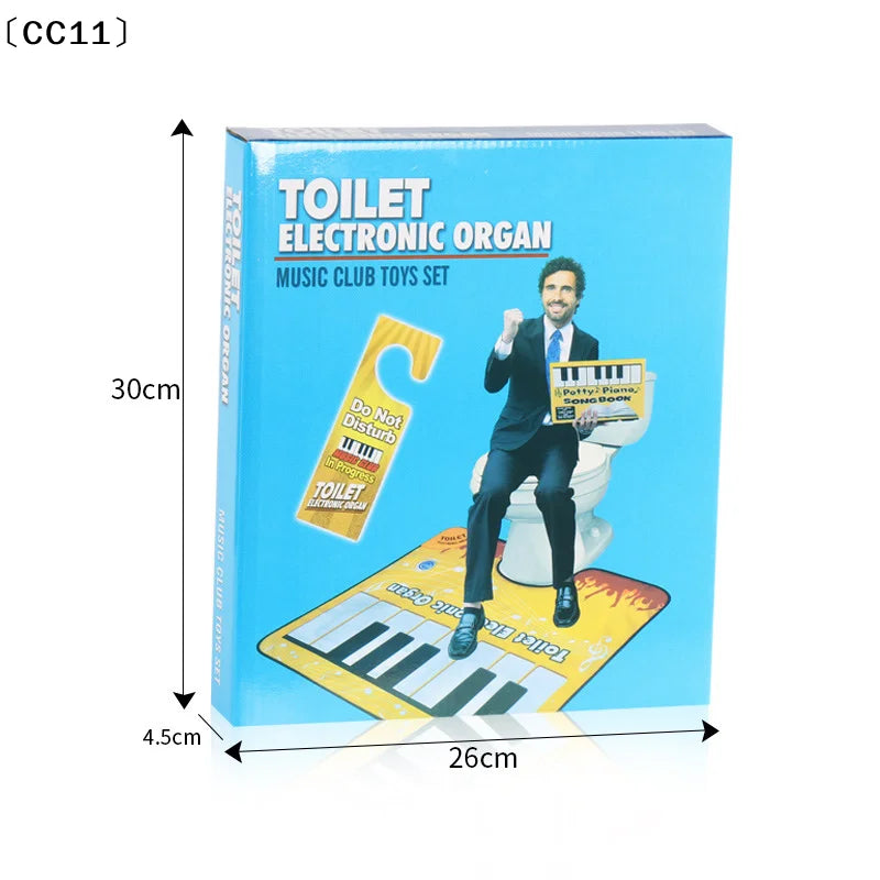 Toilet Piano Music Carpet Potty Sounding Rug Creative Bathroom Fun Qme