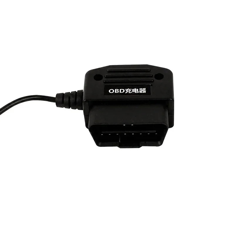 Output 5V 2A Mini Micro 5PIN USB Ports Car OBD Cigarette Adapter Lighter Power Box with 3.5m Switch Cable for Dash Cam Charging Qme