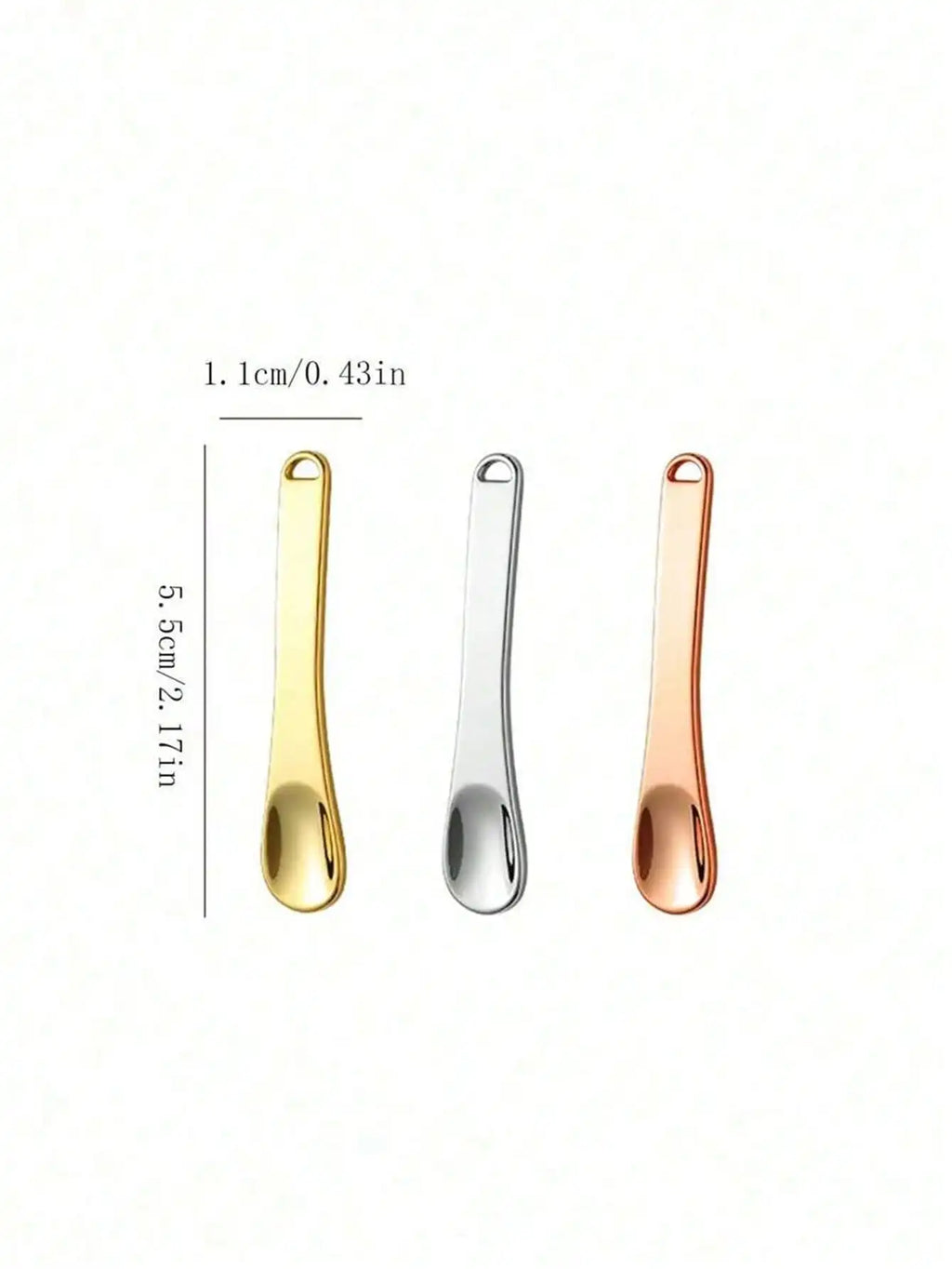 1 2 3 6 Reusable Cosmetic Spatulas Mini Spoons Suitable Easy Qme