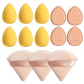 13 PSC Beauty Puff Large Blending Blender Spong 3 Corners Velvet Qme yellow