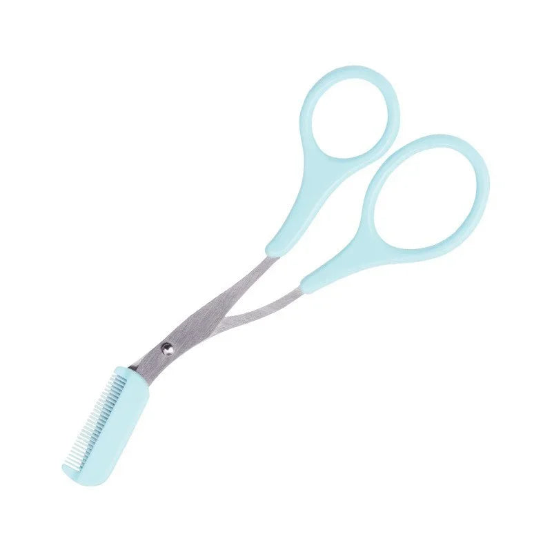 Eyebrow Trimmer Scissor With Comb Lady Woman Men Hair Removal Grooming Shaping Stainless Steel Eyebrow Remover Makeup Tool Qme