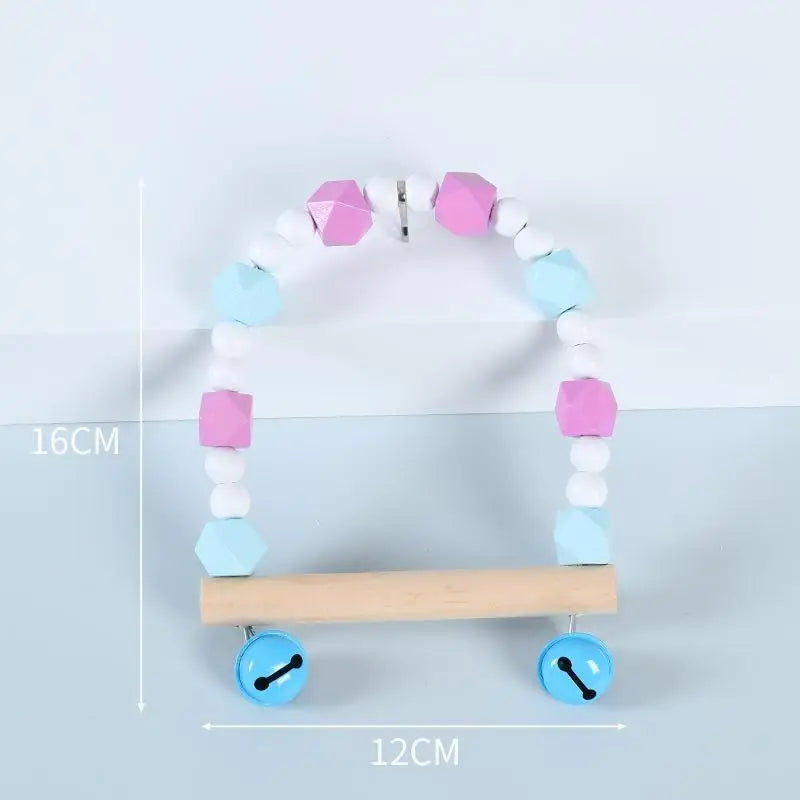 Bridge Bird Supplies Climbing Toys Cage Accessories Colorful Pet Qme A10