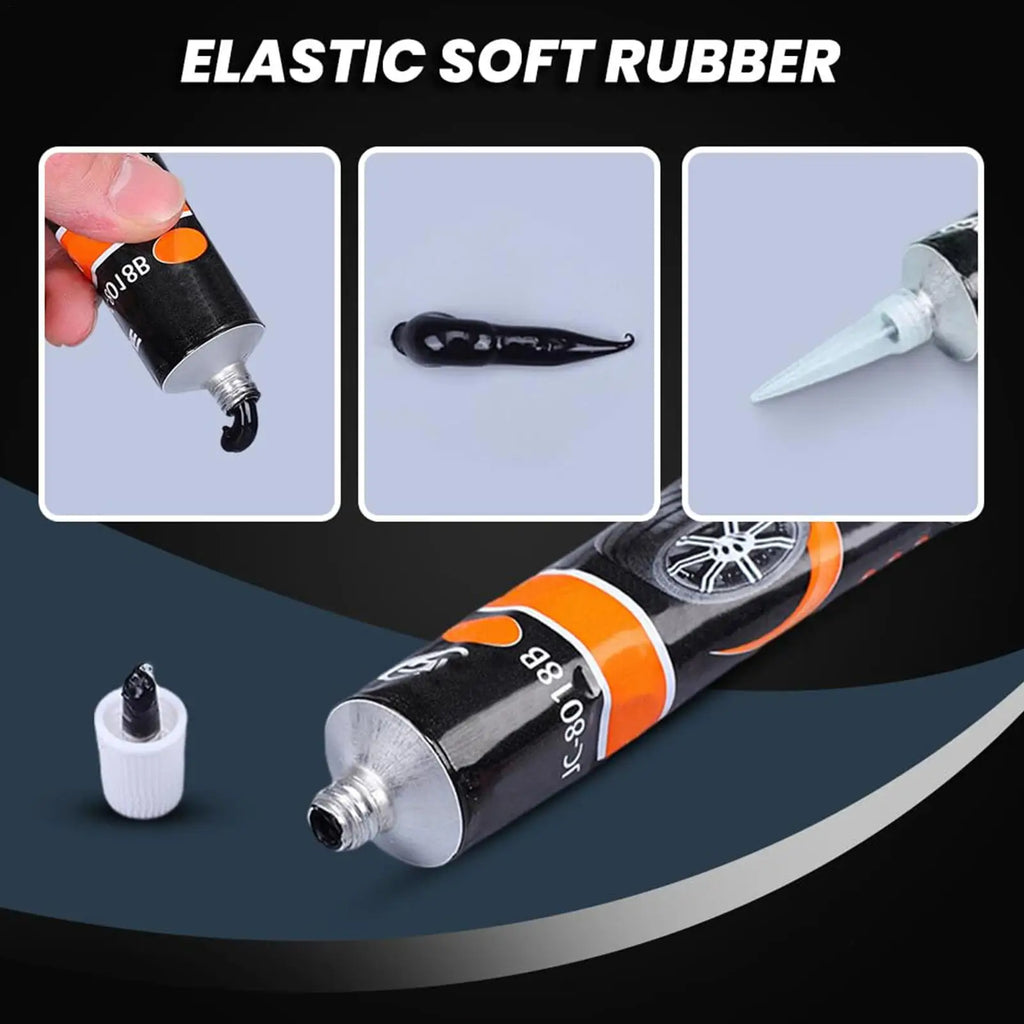 1pc Tire Repair Glue 50ml Flat Tire Puncture Repair Sealant Auto Tire Repair Glue for Side Bonding or Tire Leakage Instant Super Qme
