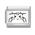 Laser Engraving Applause Encouragement Italian Charm Links Fit 9mm Stainless Steel Bracelet DIY Making Gifts Wholesale Qme Style 1
