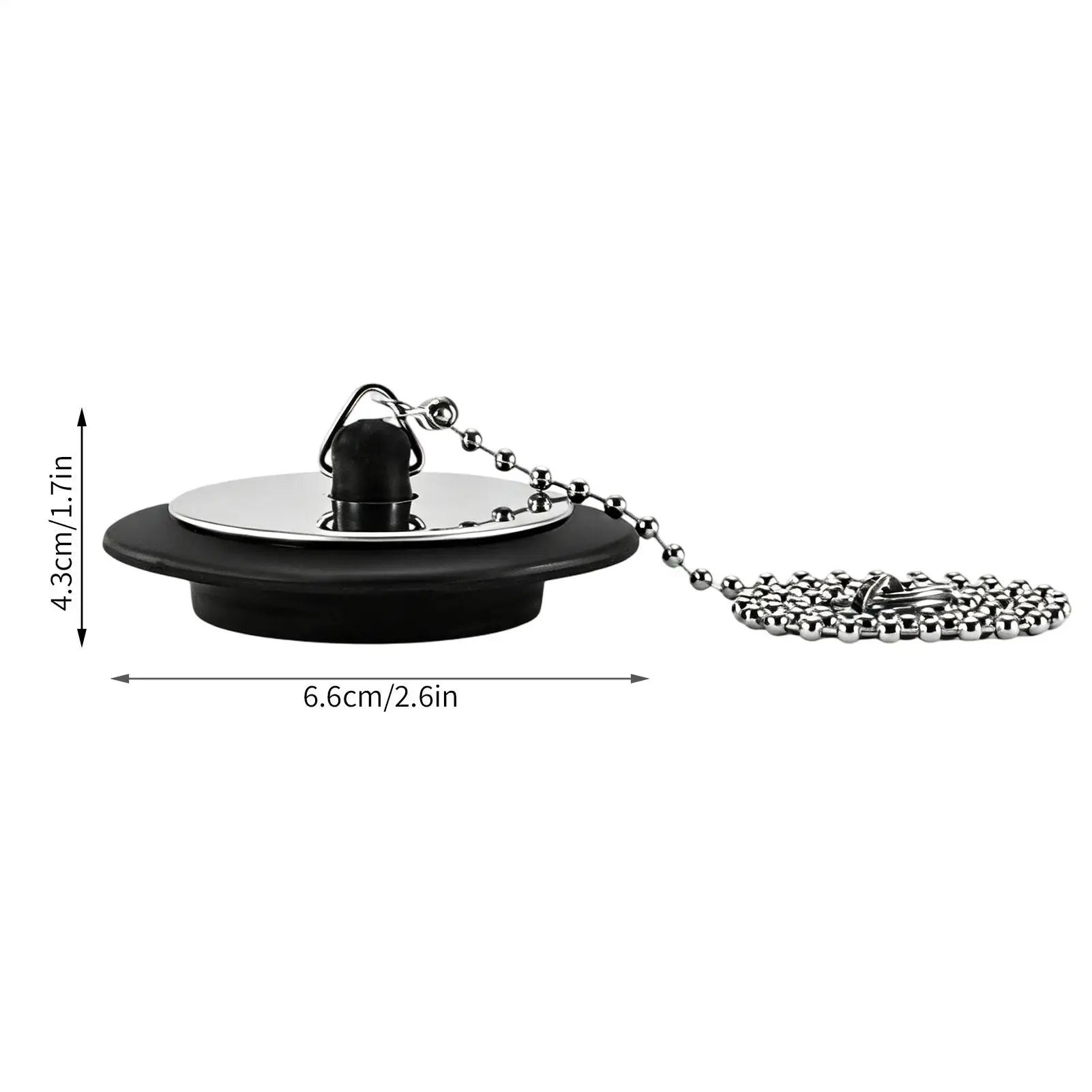 Kitchen Sink Stopper Heavy-duty Anti-clogging Chain Bathroom Drain Qme