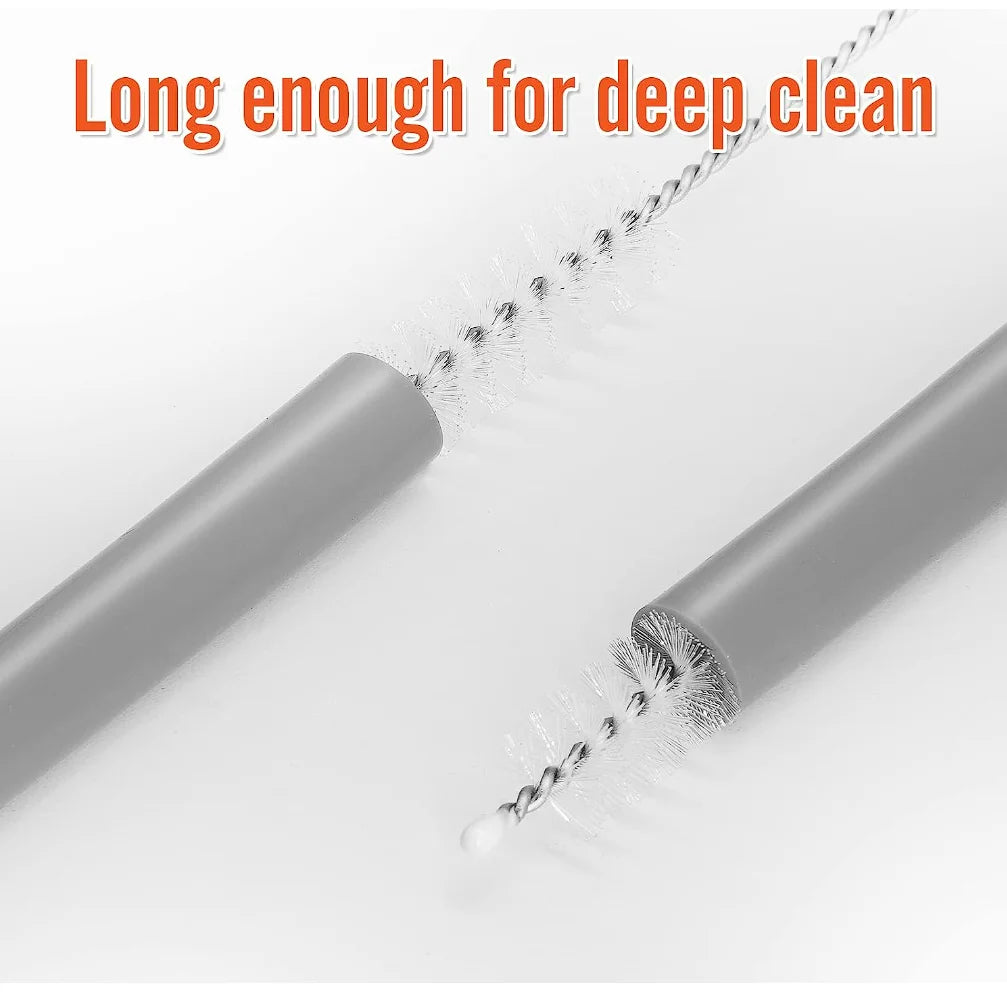 Reusable Straws Cleaning Brush Replacement Silicone Stanley Quencher Qme