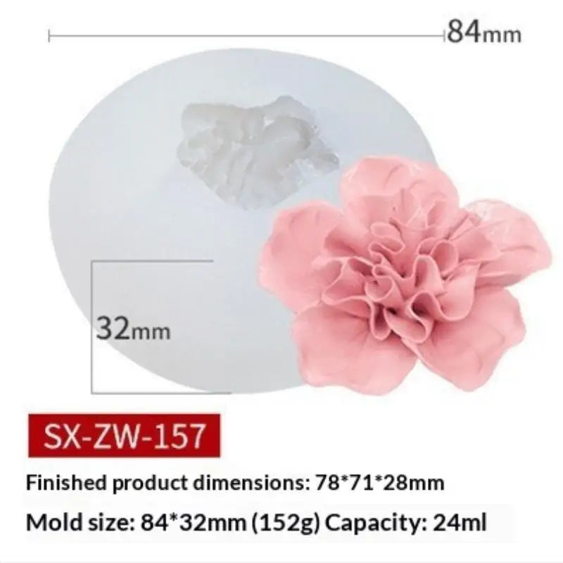 Flower Rice Cake Silicone Mold Non-stick Shape Mooncake Mung Bean Qme D