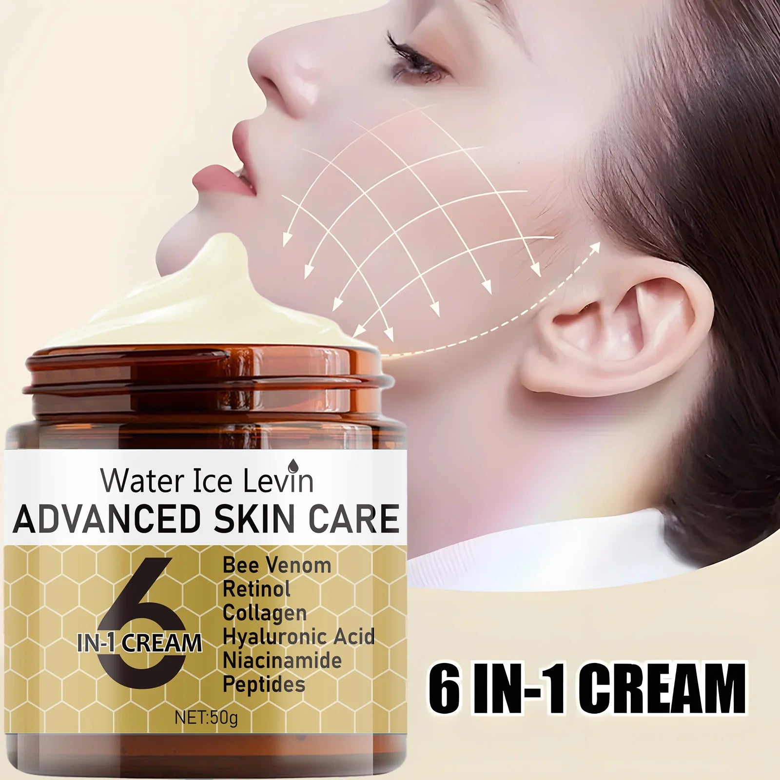 6 in 1 Face Cream Anti Wrinkle Reduce Facial Fine Lines Freckle Spot Removal Concealer Moisturizer Anti Freckle Face Cream Qme