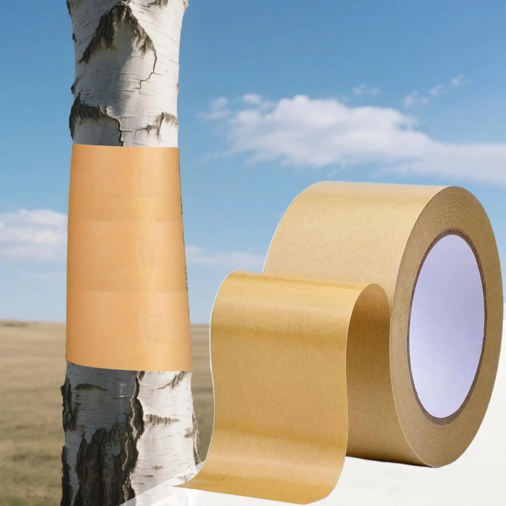 Fruit Tree Protection Tape 164 Ft x 2 Inch Cicada Tree Wrap Protection Tape Sticky Barrier Bark Shield Plant Protector for tree Qme