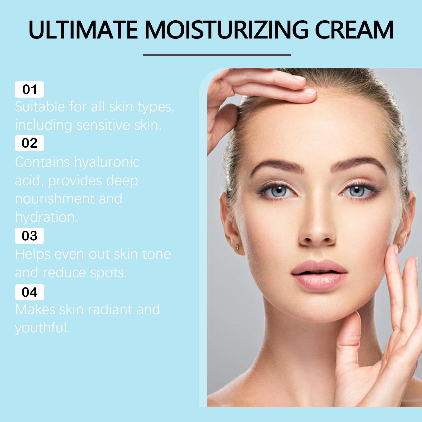 Centella Moisturizing Cream Hyaluronic Acid Daily Nourishing Cream Strengthen Barrier Rejuvenation Oil Control Brighten Skin Car Qme