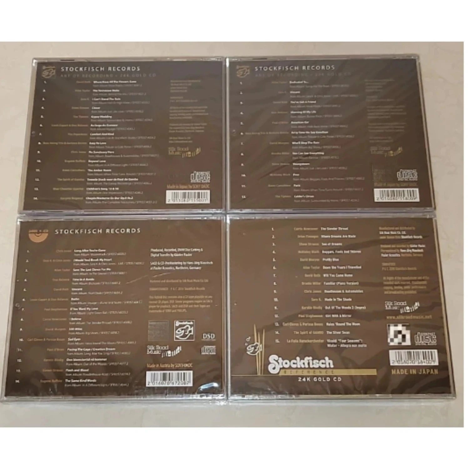 Records "Art of Recording" 24K Gold CD Set, Set or Single Available，Volumes 1-3 & Reference Disc, Ideal for Audiophiles Qme