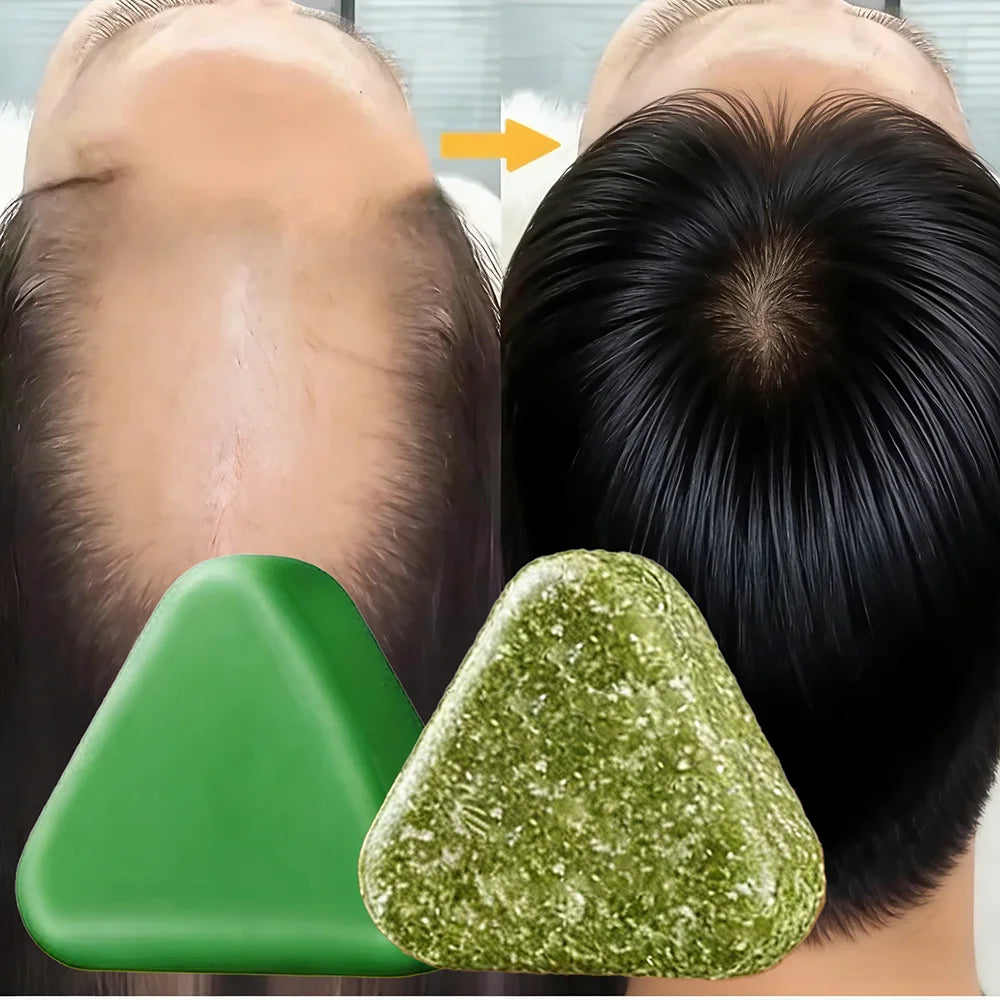 Natural Herbal Shampoo Soap Usman Grass Handmade Hair Nourishing Oil Qme Fluffy Growth