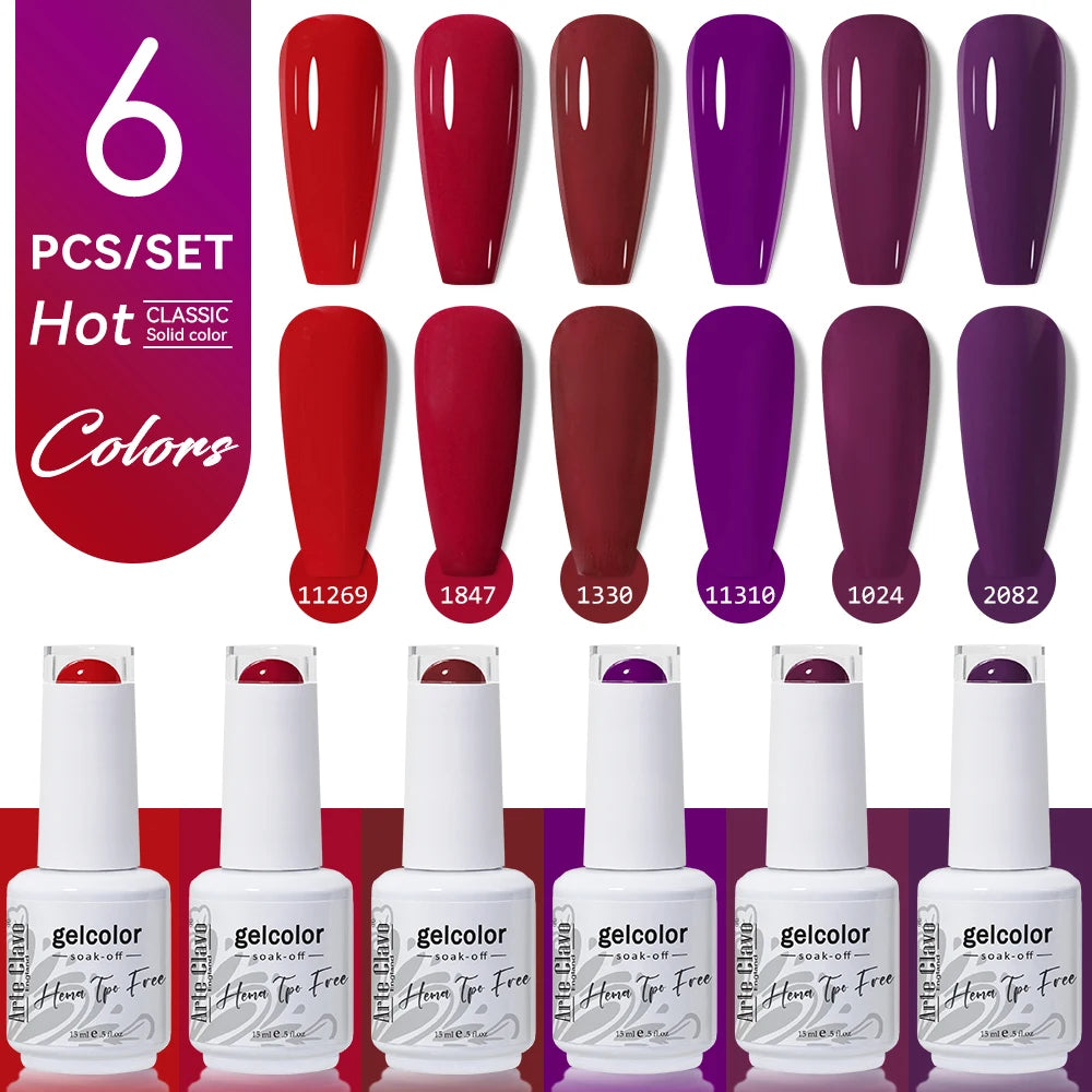 Arte Clavo Gel Nail Polish Milk Tea Popular UV Lamp Soak Off Art DIY Qme AC-ZBZH58-6B