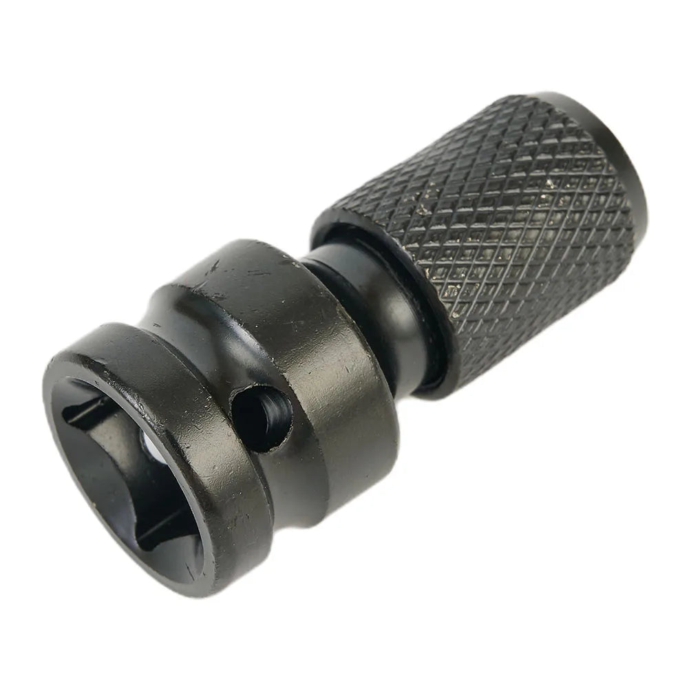 2Pcs/set 1/2 Square Drive To 1/4 Hex Shank Drill Bit Chuck Adapter Converter Kit Quick Adaptor Socket Converter Qme