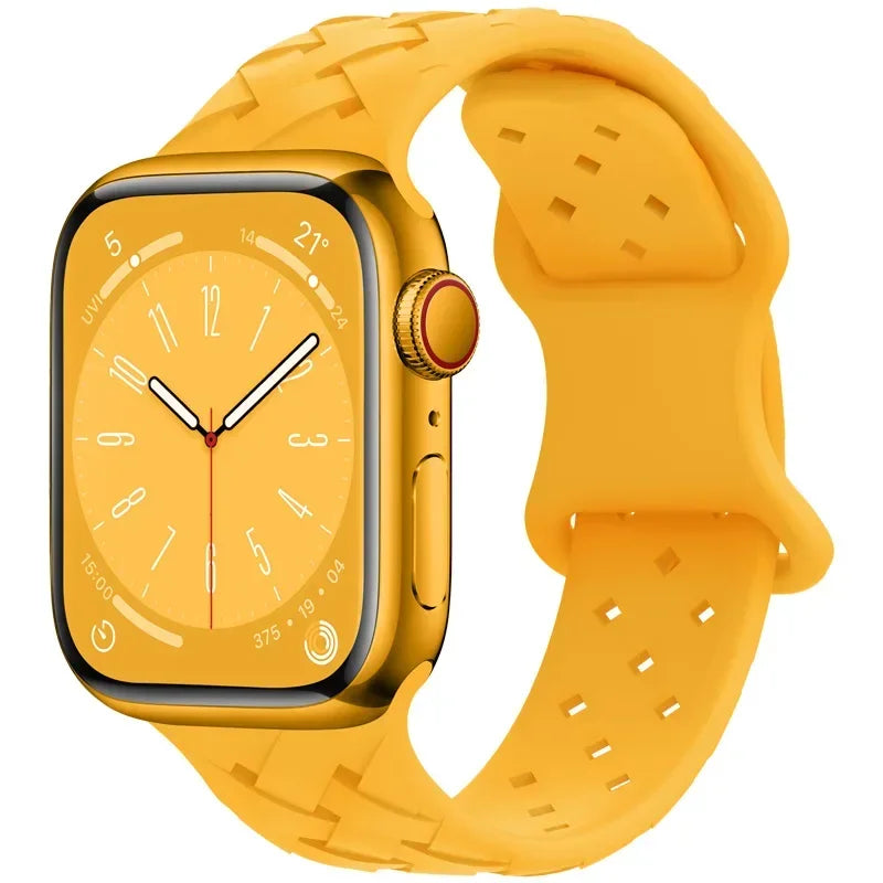 Strap for Apple Watch Band Ultra 49mm 44mm 40mm 45 Mm 41mm 38mm 42mm Sport Silicone Woven Loop Bracelet IWatch Series 8 7 6 3 Qme Y 42 44 45 49mm