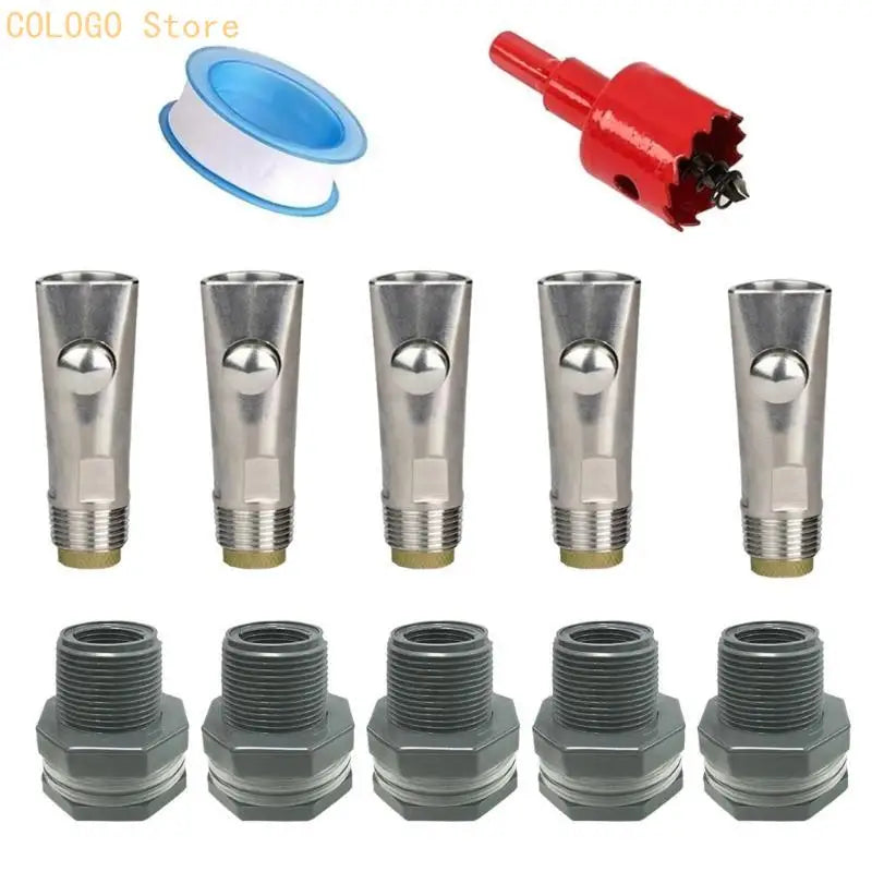 5 Pig Waterer Nipples Stainless Steel Easy Installation Watering Tool Qme for Style C CN