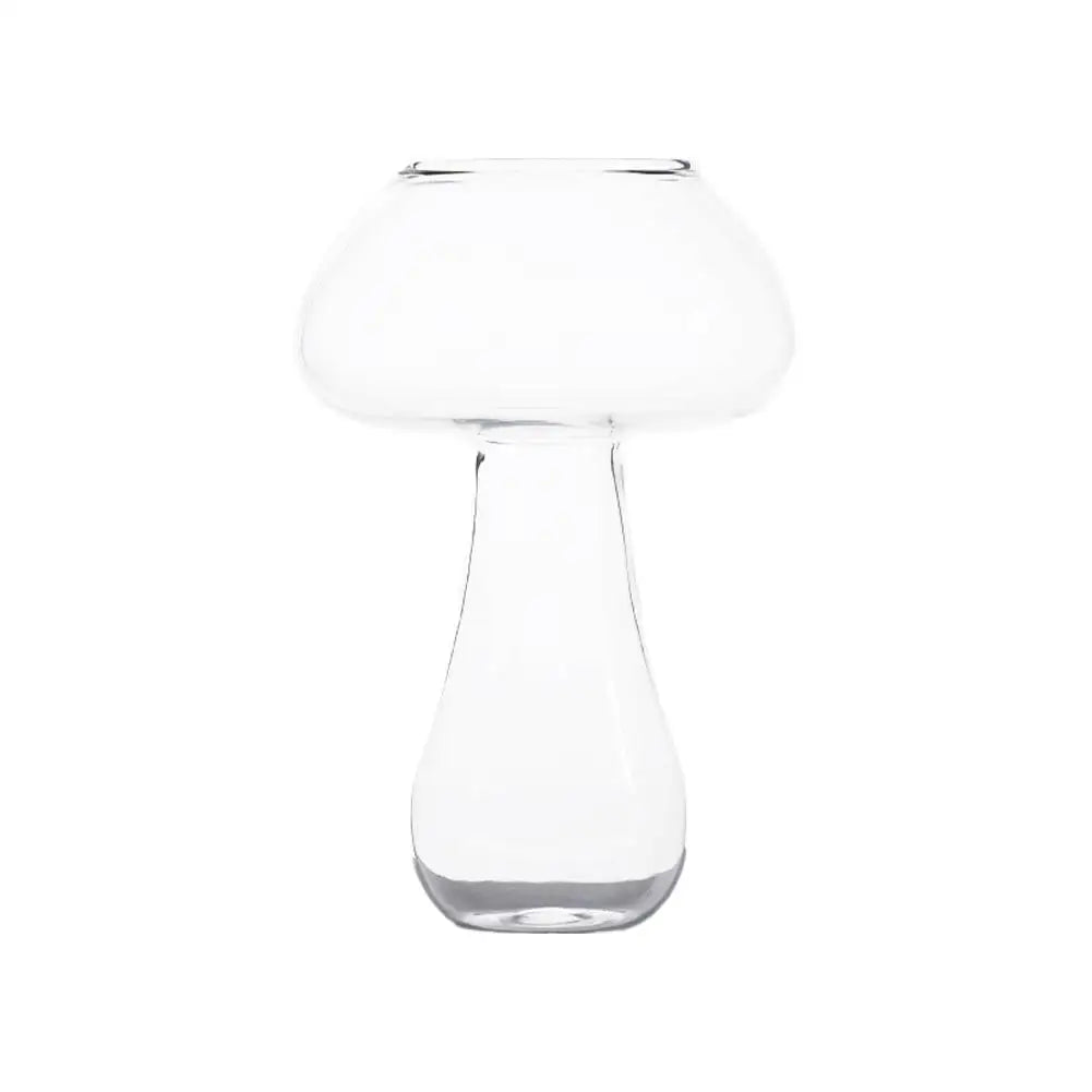 Cocktail Glass Cup Mushroom Shape Drinking Glassware Martini Clear Qme 201-300ml 1pcs