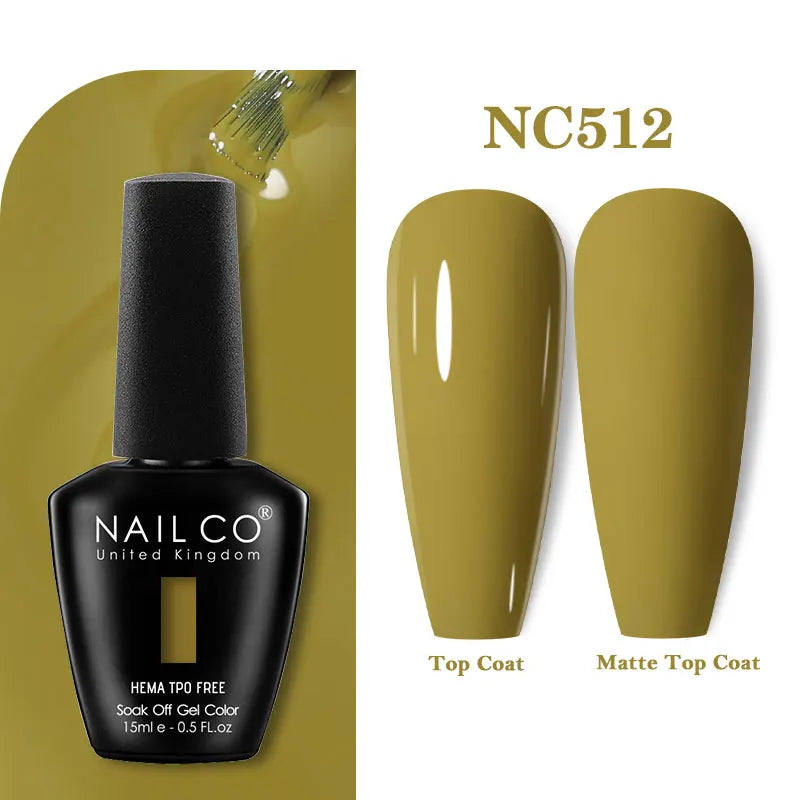 NAILCO Coat Base Gel Nail Polish Nails Art Semi Permanent Lacquer