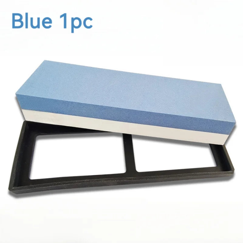 1pc for Sharpening Stone Kit with Built-In Base& Angle Guide. All-In-One Whetstone for Sharpening Dull Knives, Qme M 1000 3000