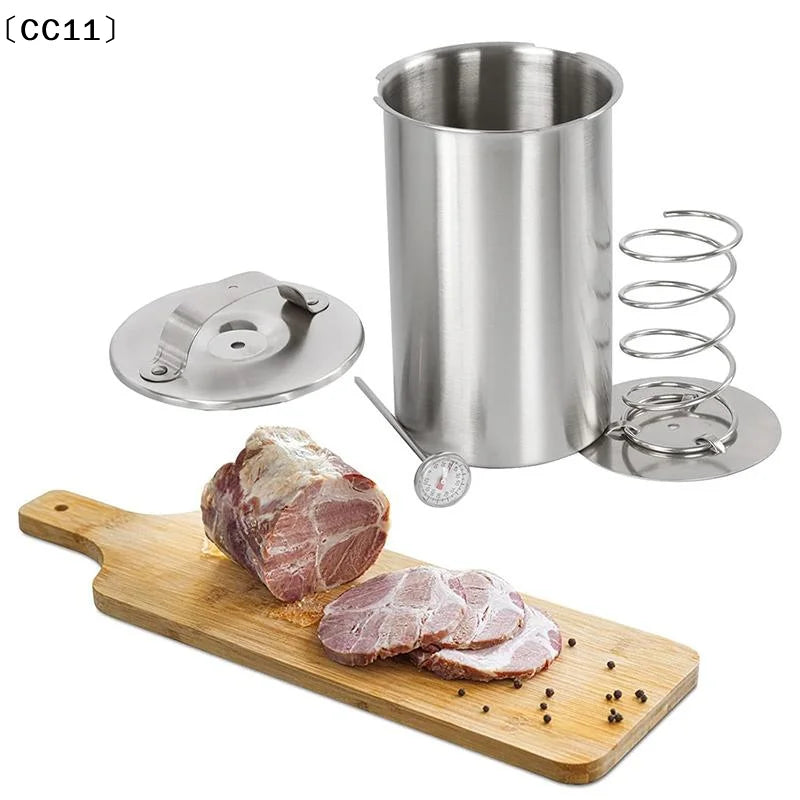 Ham Maker Stainless Steel Meat Press Cooker Deli Mold Pork Poultry Qme