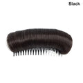 Female Wig Cushion Hair Volumizing Fiber Insert Comb Invisible Fluffy Qme Black