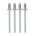 Dash Rosette Rivets Aluminum Rosette Rivets High Strength Rustproof Long Lasting Replacement for AMC VIN DOOR Qme Silver