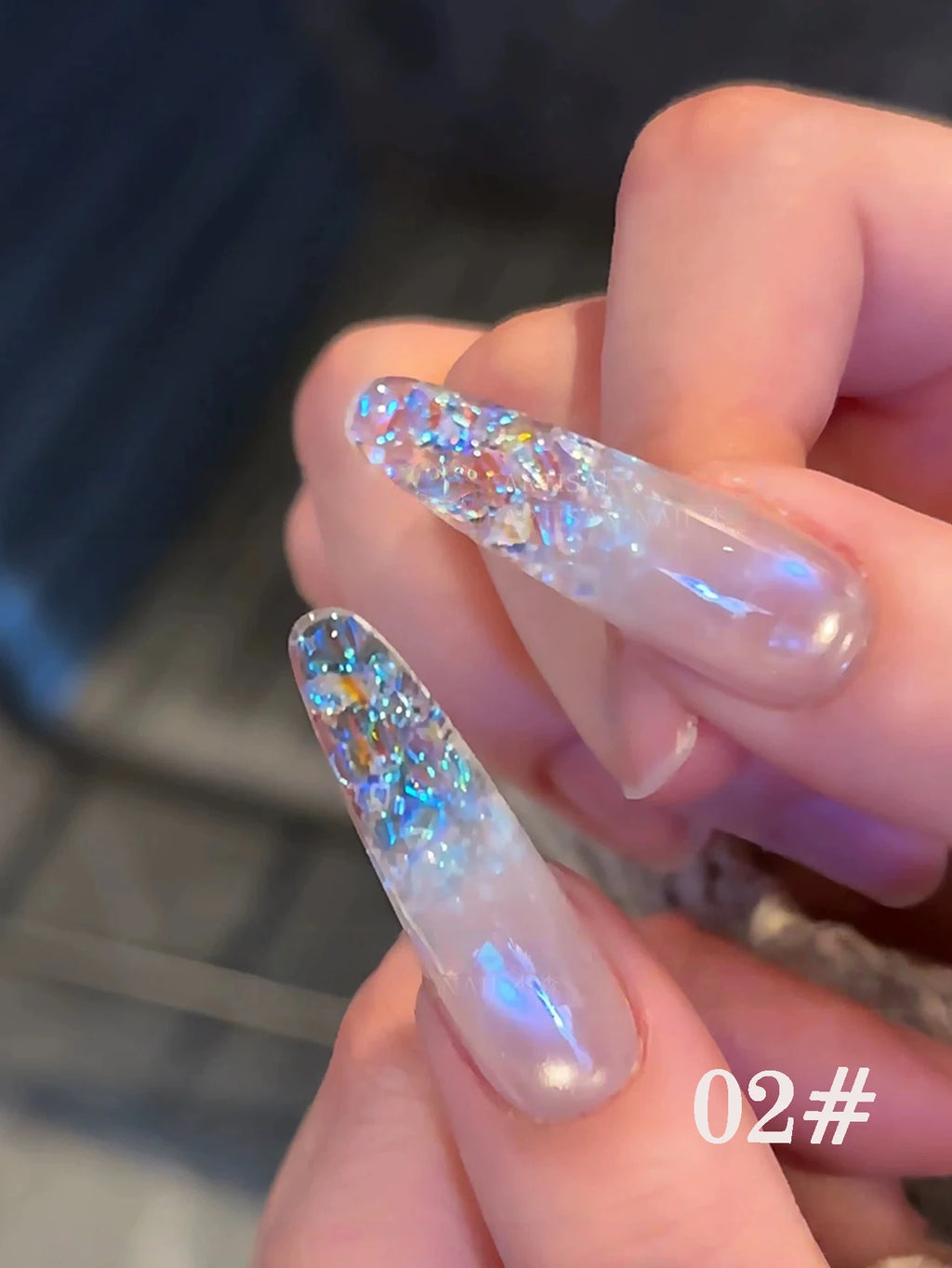 1 3 Bottle Chasing Light Colored AB Nail Art Powder Popular Online Qme 02