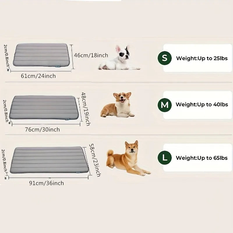Dog cage pad, dog house pad, washable waterproof pet bed flat dog cage pad, suitable for small and medium-sized dogs Qme
