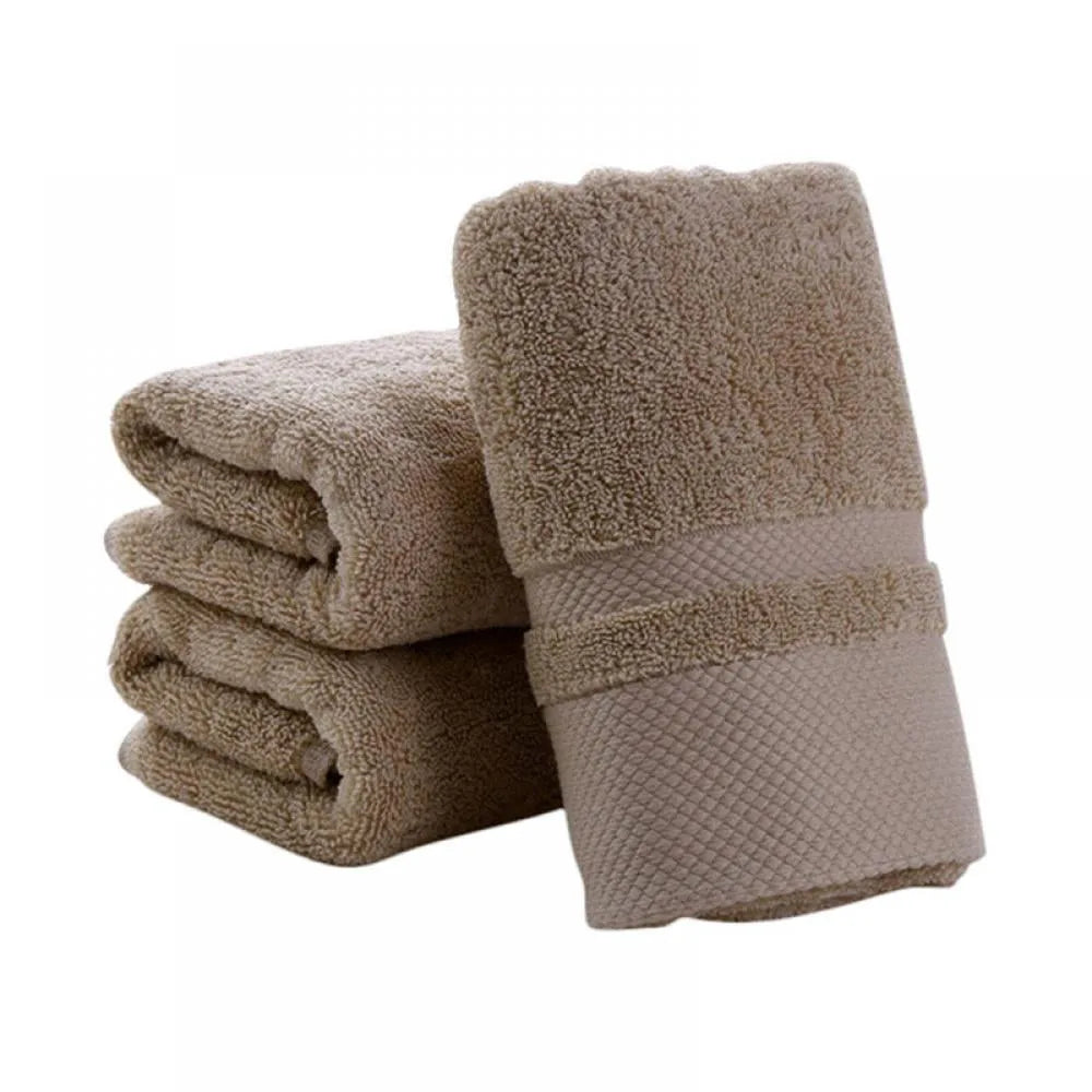 Cotton Hand Towel Thickening Soft Soft And Highly Absorption Towels for Bathroom Home Face And Hand Gym And Spa Towels Qme Khaki One Size