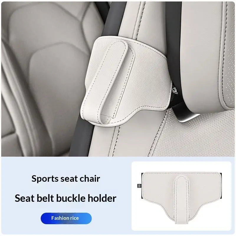 Car Seat Belt Fixator PU Sports Adjustment Fixing Device Adjustable Qme A3