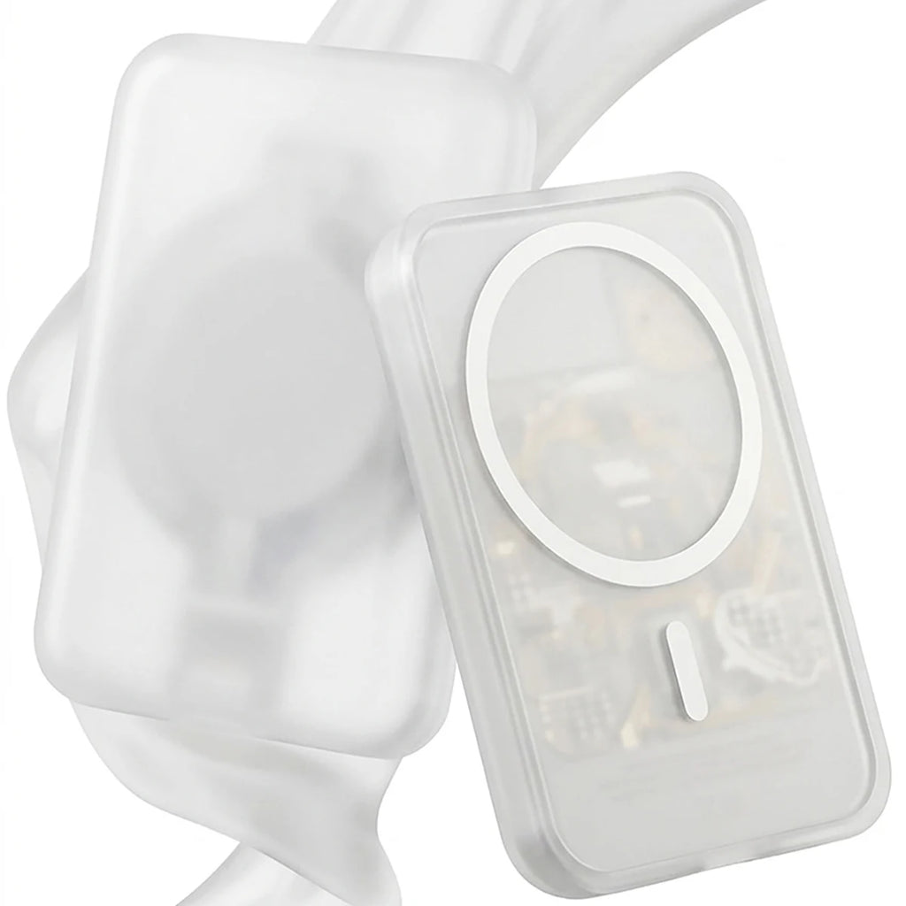 Transparent White TPU Charging Case Protector Compatible Apple's Qme