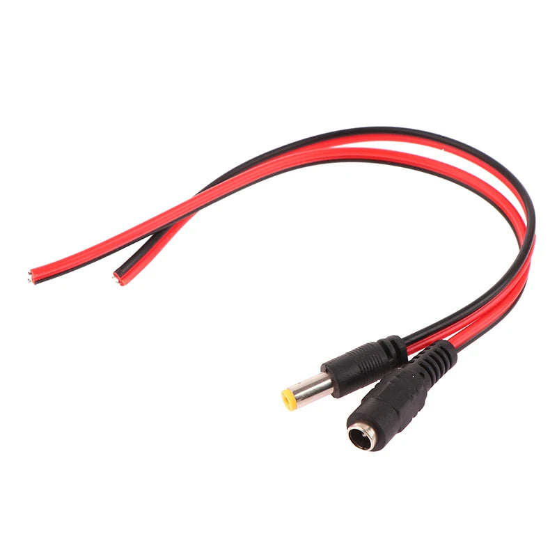 DC Power Male Female Cable 12V Plug Adapter Connector CCTV Camera 5 Qme
